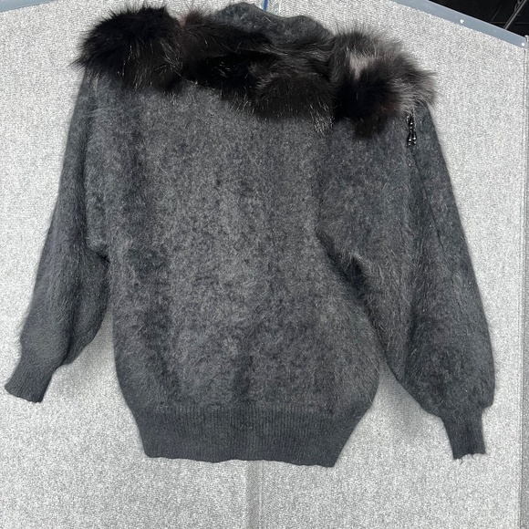 Vintage Fox,shawl style sweater - Picture 3 of 4